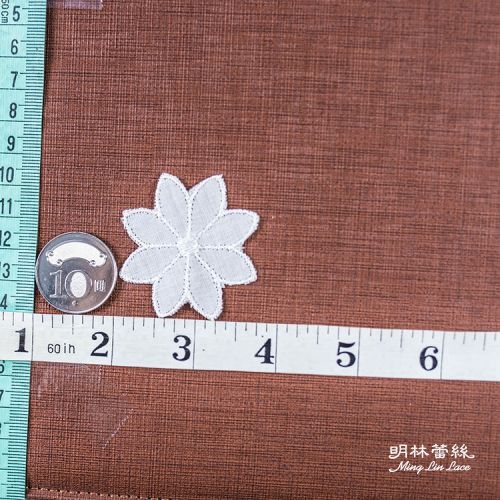 花朵蕾絲-日系手作日式花朵花片-長約4.5公分-單朵