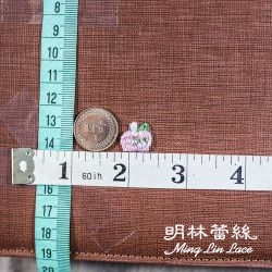 花朵蕾絲-甜美可愛日系粉色蘋果花片-長約1.5公分-單朵