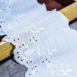 棉布蕾絲-歐式古典華麗歐式圖騰花邊-寬約13.5公分