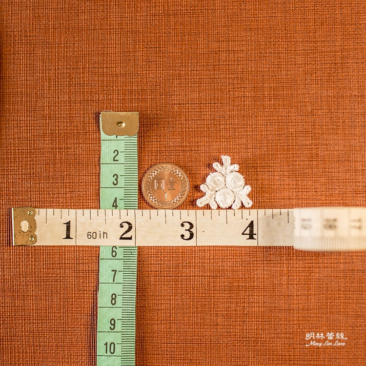 花朵蕾絲-法式浪漫自然花叢花片-長約2公分-單朵