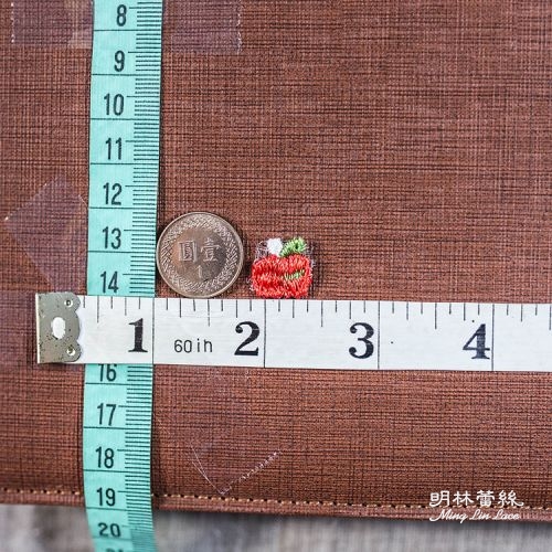 花朵蕾絲-甜美可愛日系紅色蘋果花片-長約1.5公分-單朵