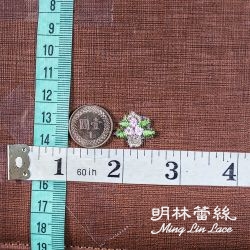 花朵蕾絲-法式浪漫婚禮粉花茶籃子花片-長約1.5公分-單朵