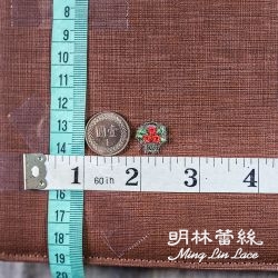 花朵蕾絲-法式浪漫婚禮紅花墨綠籃子花片-長約1.5公分-單朵