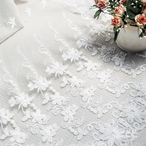 Cloth code lace-mesh lace French romantic simple rope strand flower totem shape lace-width about 145 cm