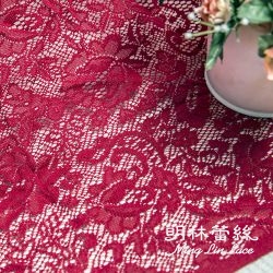 布碼蕾絲-拉雪兒蕾絲歐式古典花朵歐式圖騰花邊-寬約162公分(紅色系)