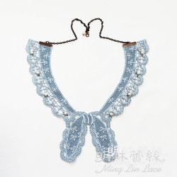 【明林蕾絲-小天馬】精緻蕾絲蝴蝶結領片項鍊-MIT台灣製精品-寬23cmx高22cm 【明林蕾絲-小天馬】精緻蕾絲蝴蝶結領片項鍊-MIT台灣製精品-寬23cmx高22cm