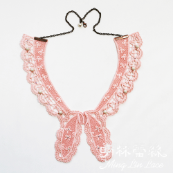 【明林蕾絲-小天馬】精緻蕾絲蝴蝶結領片項鍊-MIT台灣製精品-寬23cmx高22cm 【明林蕾絲-小天馬】精緻蕾絲蝴蝶結領片項鍊-MIT台灣製精品-寬23cmx高22cm