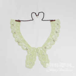 【明林蕾絲-小天馬】精緻蕾絲蝴蝶結領片項鍊-MIT台灣製精品-寬23cmx高22cm 【明林蕾絲-小天馬】精緻蕾絲蝴蝶結領片項鍊-MIT台灣製精品-寬23cmx高22cm
