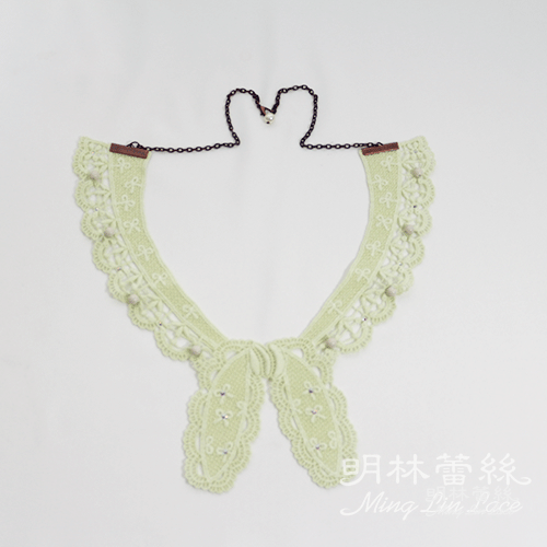 【明林蕾絲-小天馬】精緻蕾絲蝴蝶結領片項鍊-MIT台灣製精品-寬23cmx高22cm 【明林蕾絲-小天馬】精緻蕾絲蝴蝶結領片項鍊-MIT台灣製精品-寬23cmx高22cm