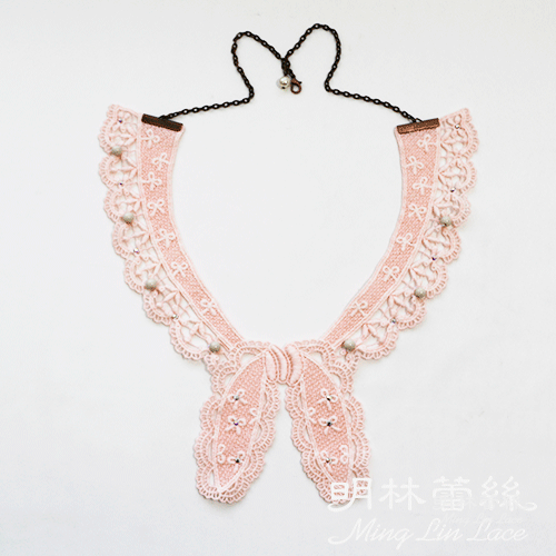 【明林蕾絲-小天馬】精緻蕾絲蝴蝶結領片項鍊-MIT台灣製精品-寬23cmx高22cm 【明林蕾絲-小天馬】精緻蕾絲蝴蝶結領片項鍊-MIT台灣製精品-寬23cmx高22cm