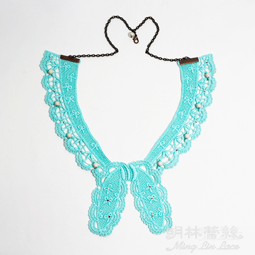 【明林蕾絲-小天馬】精緻蕾絲蝴蝶結領片項鍊-MIT台灣製精品-寬23cmx高22cm 【明林蕾絲-小天馬】精緻蕾絲蝴蝶結領片項鍊-MIT台灣製精品-寬23cmx高22cm