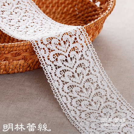 【明林蕾絲-小天馬】歐式浪漫花板-同心滾邊蕾絲條碼-MIT台灣製-寬約9.5cmx長30cm (胚布米) 【明林蕾絲-小天馬】歐式浪漫花板-同心滾邊蕾絲條碼-MIT台灣製-寬約9.5cmx長30cm (胚布米)