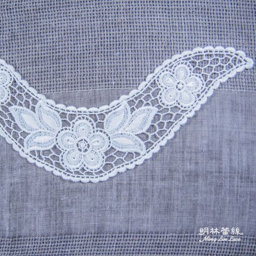 蕾絲胸花領片-歐式古典縷空花朵胸花領片-內圍28.5公分-外圍32公分-單片