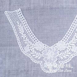 蕾絲胸花領片-歐式古典花朵胸花領片-內圍31公分-外圍44公分-單片