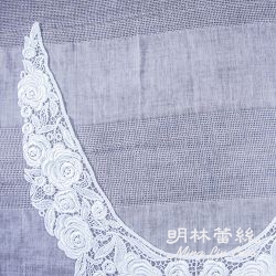 レースのブローチの襟の部分 - フランスのロマンチックな結婚式のバラのコサージュの襟の部分 - 内周64 cm  - 周辺94 cm  - ペア