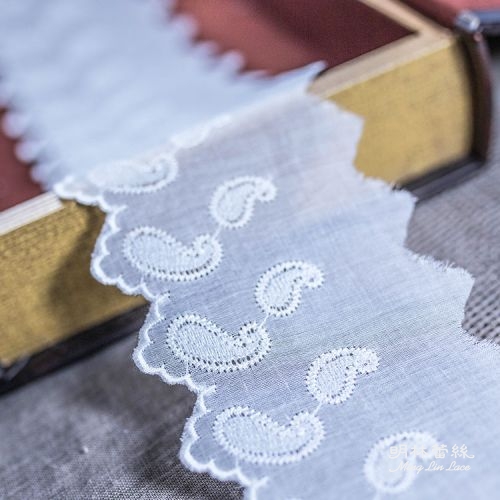棉布蕾絲-歐式古典歐式圖騰花邊-寬約7公分