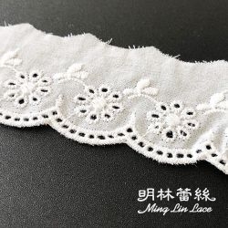 棉布蕾絲-日系花朵花草圖騰小雛菊-寬約4公分